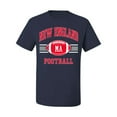 thumbnail image 2 of Wild Bobby City of New England NE American Football Fantasy Fan Sports Men's Graphic T-Shirt, Navy, Large, 2 of 3