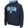 thumbnail image 2 of Men's Colosseum Navy Rhode Island Rams Arch & Logo 3.0 Pullover Hoodie, 2 of 3
