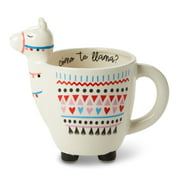 Votum Large Cute Handmade Llama Mug 18.6oz White Ceramic Coffee Cup