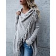 thumbnail image 1 of Suéter de chaqueta de moda ajustado de longitud media Suéter de mujer Primavera y otoño, 1 of 5