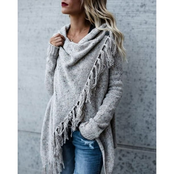 Suéter de chaqueta de moda ajustado de longitud media Suéter de mujer Primavera y otoño