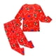 thumbnail image 4 of Conjunto de pijama de dibujos animados para niños y niñas, para el hogar de manga larga ropa de dormir, 2 piezas, regalo de Año Nuevo, para Navidad, 4 of 4