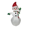 thumbnail image 3 of Muñeco de nieve inflable de Navidad Soledad 122 cm para decoración al aire libre, 3 of 10