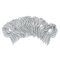 thumbnail image 1 of Bridas de Acero Galvanizado de 100 Piezas para Postes de Cerca, Alambre de Cerca de Metal con Postes en T, Bridas de Alambre de Cadena Rápidas A, 1 of 7