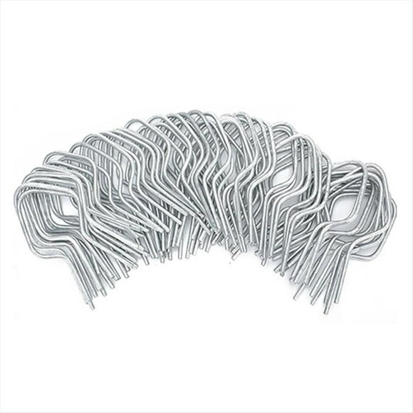 100 Pcs Gauge Galvanized Steel Fence Ties Fit for Fence Posts, T-Post Metal Fence Wire,Fast Chain Link Fence Wire Ties A