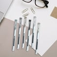 thumbnail image 6 of Back-to-campus Essentials 0.5mm Gel Pen Set of 6 - Smooth Writing Rollerball with High-Capacity Ink for Youths, Note-Taking, Sketching & Exams, 6 of 6