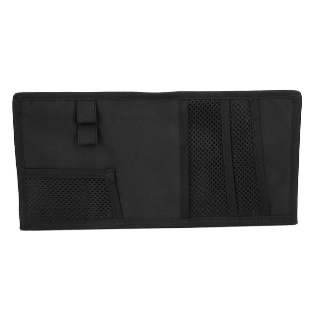 Car Sun Visor Storage Bag, High Capacity Oxford Cloth for Cars, Trucks, SUVs, Pickups (Black)