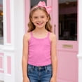 thumbnail image 7 of Wxirdiow Toddler Girl Sleeveless Shirt Girls Undershirts Kids Camisole Cami with Adjustable Straps Athletic Ribbed Knit Tank Tops for Dance Yoga Hot Pink Size,4-5 Years, 7 of 7