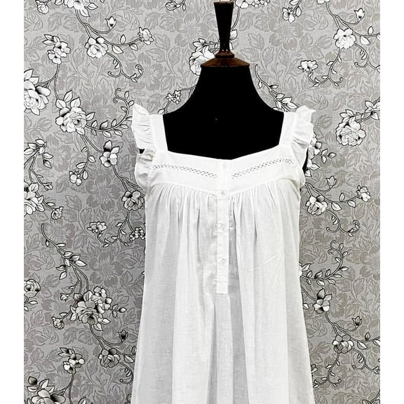 SoieRose 100% Cotton Victorian Nightgown - SR-1002