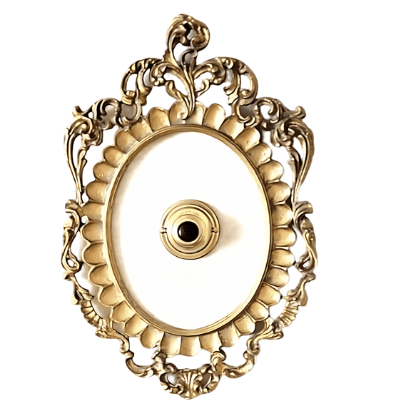 Festive Drink Theme Button Decor, French Vintage Metal Doorbell, 7.9 X 5.7 In, Wall Hanging For Home, Hotel, Parties, Festive Drink Enthusiast Present