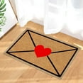 thumbnail image 6 of Coollooc Heart Envelope Mat, 24'' x 16'' Love Note Valentine’s Day Doormat Heart Doormat, Valentines Welcome Doormat, Non-Slip Washable Entryway Rug for Kitchen Balcony Decoration(A Style), 6 of 6