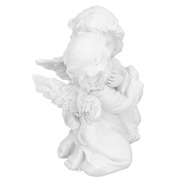 Estatua De ángel Decoración De ángel De Resina Sintética, Estatua De ángel Adornos De ángel Blanco Forma Abrazada Adorno De ángel Blanco Para Decoración De