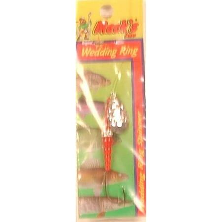 UPC: 0043557090704 | Mack s Lure Classic Wedding Ring Fishing Spinnerbait  Flo Orange  Size 4 Hook  Spinnerbaits