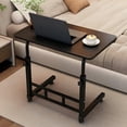 thumbnail image 6 of Golyzmt Height-Adjustable Overbed Table, C-Shaped, 23.6" Wide with Rolling Wheels, Light Wood, 6 of 7
