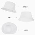 thumbnail image 4 of Unisex Cotton Packable Bucket Hat Sun Hat Plain Colors for Men Women, 4 of 8