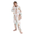 thumbnail image 5 of Soft Big Kids Onesie Pajamas Cozy Loose-Fit Jumpsuits for kids with Pockets for Christmas Lounge & Play Capybara Wearing Party Hat, 5 of 8