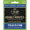 TracFone 1-Year Double Minute Prepaid Wireless Airtime Card, 800 Units