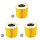 thumbnail image 1 of Set of 3 round filters for Karcher vacuum cleaners [WD3, WD2, WD1, MV3, MV2, A, K, KNT, NT, SE, VC] + 3 closing screws for allergy sufferers against, 1 of 5