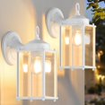 thumbnail image 1 of Farol de pared para exteriores MATAMEYE, grande, impermeable, paquete de 2, 1 of 8