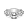 thumbnail image 3 of IGI Certified 1 Carat Cushion Shape Lab Grown Diamond Engagement Ring | 14K White Gold | Alfreda Half Eternity Diamond Ring | FG-VS1-VS2 Quality Friendly Diamonds, 3 of 6