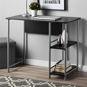 Mirella Reception Desk With Glass Countertop In White Ash