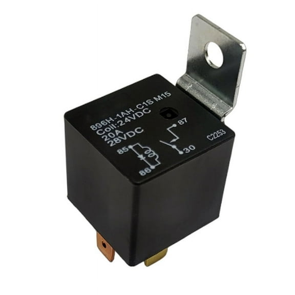 896H-1AH-C1S M15 24VDC Automotive Power Relay SPNO Flux Tight with Steel Bracket