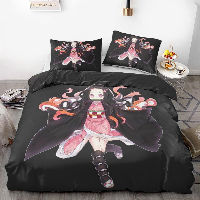 Anime BLEACH 3D Bedding Set 2/3PC Duvet Cover Pillowcase 4 Sizes 3A