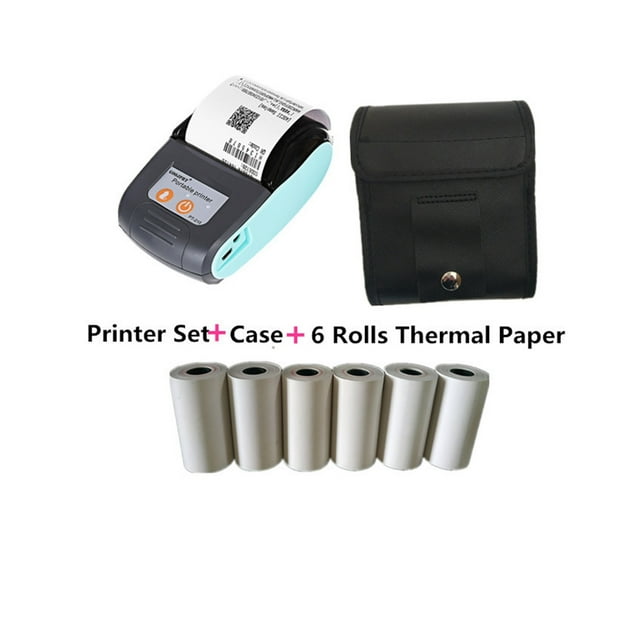 Mini 58mm Paper Bill Pocket Bluetooth Printer Wireless Portable Thermal Receipt Printer Mobile ,Easy to Use