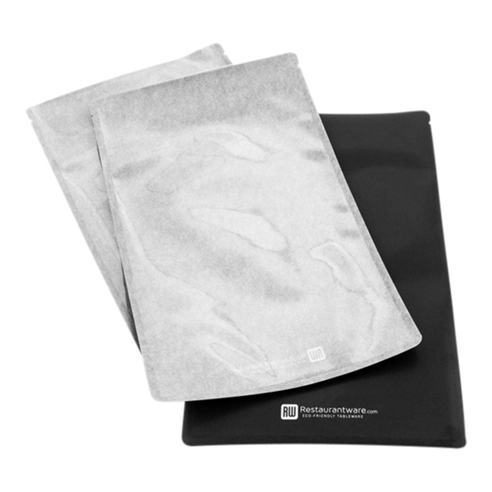 Bag Tek Rectangle Black Plastic Large Sandwich and Snack Bag Heat