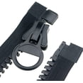 thumbnail image 3 of Cremallera de plástico súper grande con doble apertura, cremalleras de alta resistencia con dientes negros para costura Diy, bolsas para manualidades a medida, tiendas de campaña (1 ud.), 3 of 5
