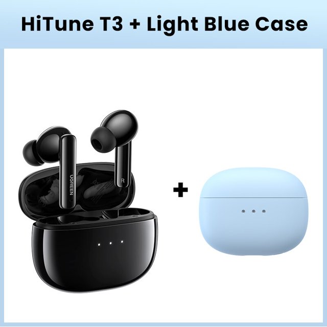 Ugreen-auriculares inalámbricos HiTune T3 ANC con Bluetooth 5,2, dispositivo de audio con cancelación activa de ruido, micrófono, manos libres qym unisex