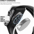 thumbnail image 6 of 2 Pack Tempered Glass Case Cover Compatible for Apple Watch Series 10 / 11 - 42mm, Ultra-Thin Lightweight Scratch-Resistant Cover for iWatch, Clear Black, 6 of 7