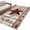 Brown Grey, variant on Round Rugs 3.3Ft, Red Texas Star Farmhouse Round Area Rug Washable Indoor Throw Carpet, Black Plaid Berry Country Soft Non Slip Circle Rug for Laundry Room Patio Home Decor Aesthetic