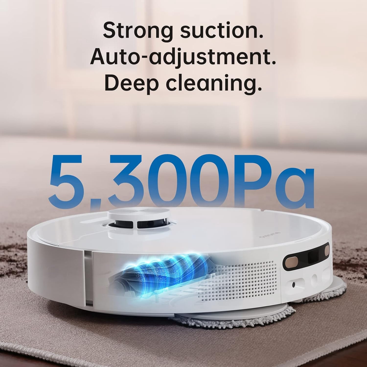 Dreame L10s Ultra Robot Vacuum Cleaning Bundle, 3 Extra Dust Bags, Auto Mop Cleaning and Drying, Self-Refilling and Self-Emptying Base for 60 Days of Cleaning, 5300Pa Suction and AI Navigation