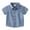 Z001-Blue, variant on ASEIDFNSA Boys Denim Western Shirts Short Sleeve Button Down Tops with Chest Pocket 4-5 Years