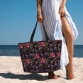 thumbnail image 5 of Kdxio Flowers And Humming Bird1 for Beach Bag for Women Large Beach Tote Bag Waterproof Sandproof Swim Bag with Zipper Pockets Beach Vacation Travel, 5 of 6