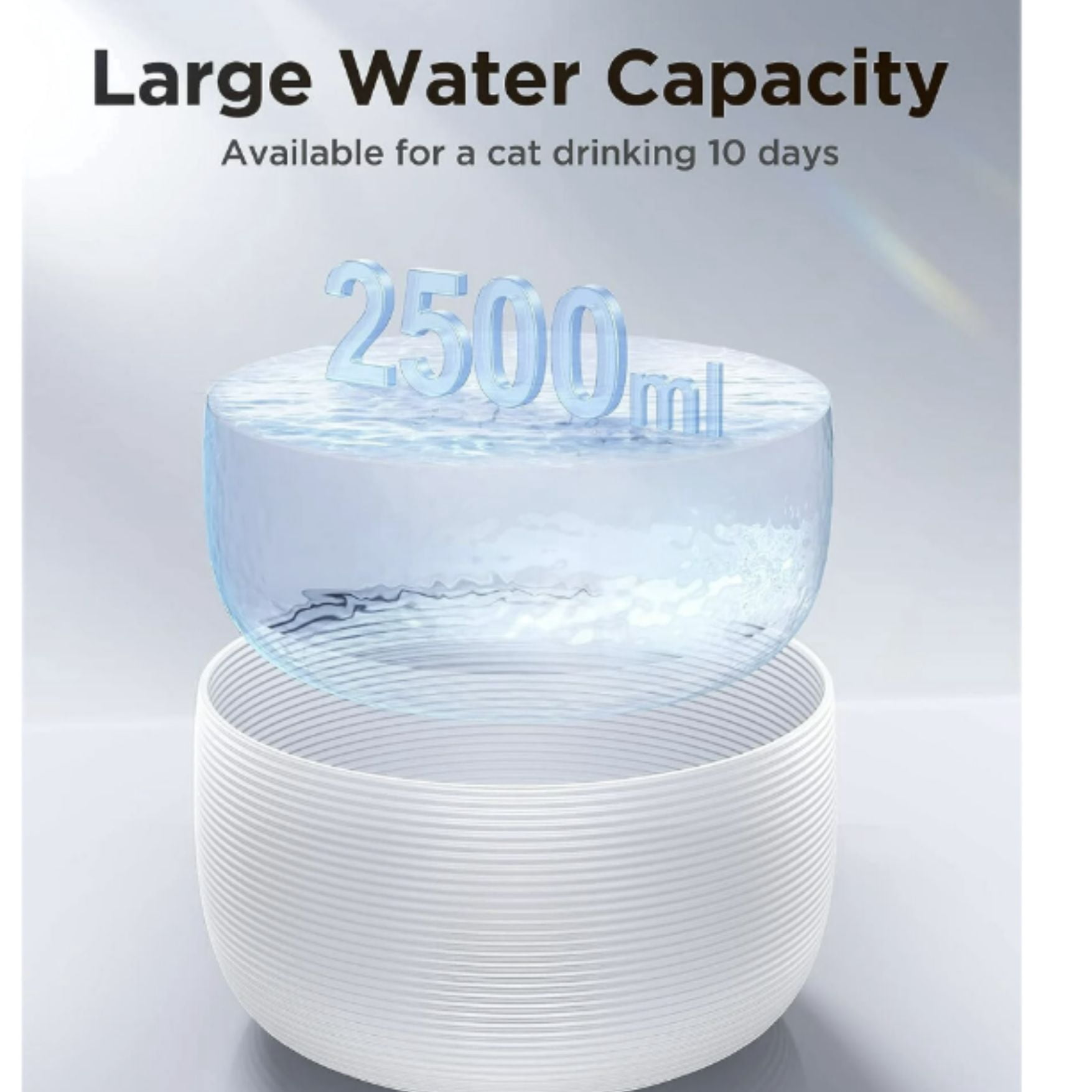 Pet Fountain Automatic Water, 85oz/2.5L Cat and Dog Fountain for Drinking,  Water Dispenser Bowl, Level Automatic, Provides Fresh, Filtered Water, Encouraging Hydration