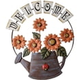 thumbnail image 1 of Bienvenida De Girasol De Metal, Hervidor De Agua, Adornos De Girasol, Corona De Bienvenida Para Puerta, Porche, Decoración De Jardín Moyic HA043058-02, 1 of 6