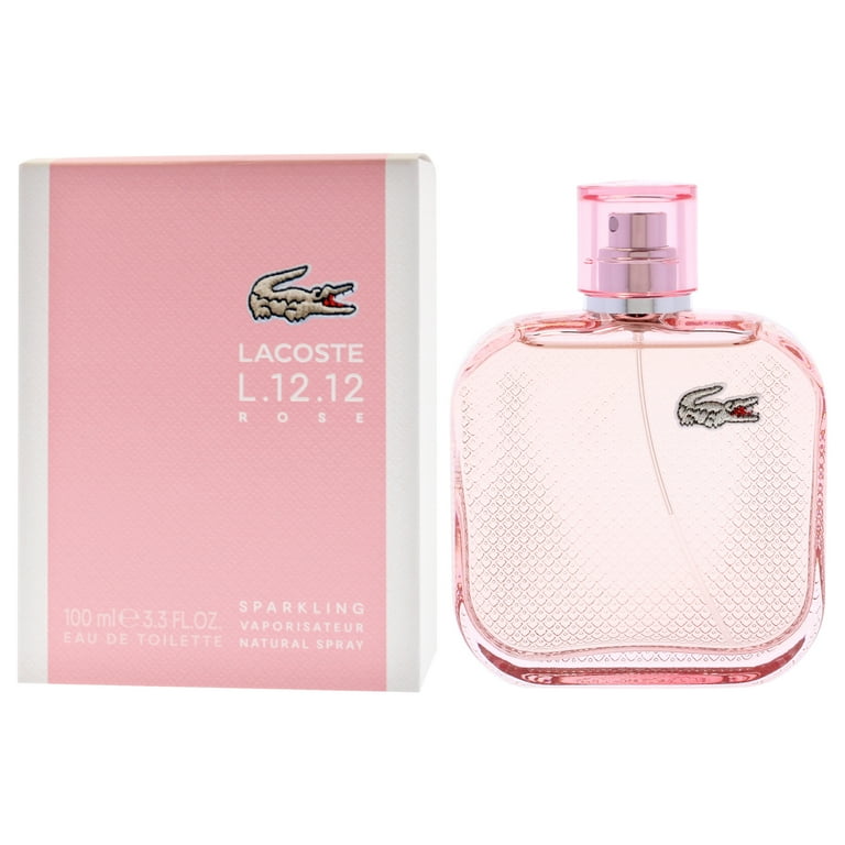Lacoste Eau De L.12.12 Rose Sparkling, Floral Fruity Gourmand