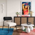 thumbnail image 5 of Jolene Cream Velvet Accent Chair, 5 of 5