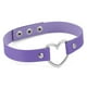 thumbnail image 5 of Minnieouse Collar colorido Estilo japonés Accesorio de mujer Gargantillas de cuero Fiesta Prop Gargantilla de corazón brillante Púrpura claro Púrpura claro 2piezas Minnieouse CBP037995, 5 of 6