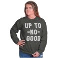 thumbnail image 4 of Up To No Good Wizard Map Funny Nerdy Sweatshirt for Men or Women Brisco Brands S, 4 of 6