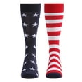 thumbnail image 5 of MeMoi Stars and Stripes Patriotic Crew Socks - Mens - Male, 5 of 7