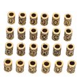 thumbnail image 4 of Beard Jewelry Beads, Hair Beard Beads Vintage Style Perfect Size Fashionable 24pcs  For Daily Use Gold, 4 of 8