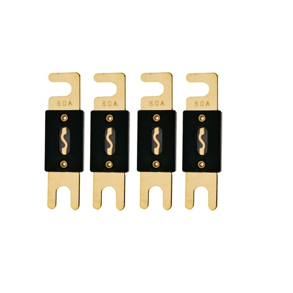 High-Quality Gold Plated 80A Amp ANL Fuse (4Â Pack)