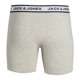 thumbnail image 3 of JACK&JONES calzoncillos bóxer para hombre, pack de 3 - JACSOLID, algodón elástico, color liso Gris/Blanco/Azul marino S (Small), 3 of 5