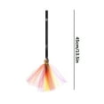 thumbnail image 4 of TERGAYEE Halloween Decorative Brooms,Plastic Witch Broom Props,Witch Broom Party Decoration for Halloween Costume Decoration,Party Spider Prop Glowing Decorative Wizardry Mesh Brooms, 4 of 5