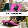 thumbnail image 6 of Dteck Rugged Case for Samsung Galaxy Tab A7 10.4 inch 2020 SM-T500 T505, Heavy Duty Three Layer Hybrid High Impact Shockproof Case with 360 Rotating Handle Stand, Rose, 6 of 8