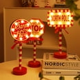 thumbnail image 4 of Luces LED de escritorio Cateissary navideñas vintage decorativas de tráfico STOP, 4 of 6