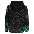 thumbnail image 3 of Boys Sweatshirts Fashion Cool Colorful Graphic Print Boys Hooded Sweatshirt Casual for Kids Youth Pullover Tops Black 3-4 Years, 3 of 5